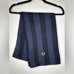 Fred Perry Black and Blue scarf